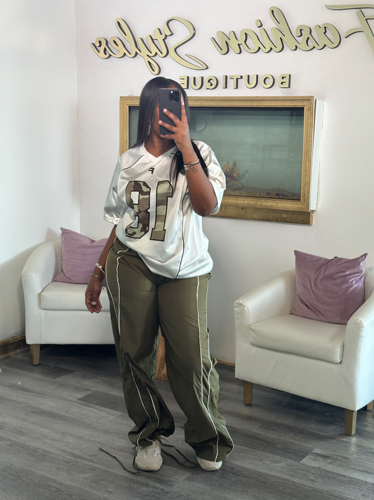 Olive Warm-up Pants